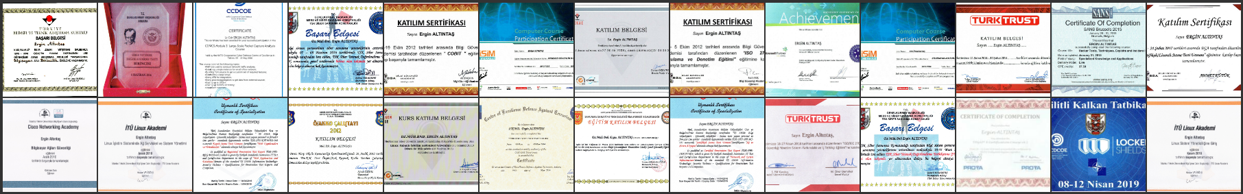 Certificates